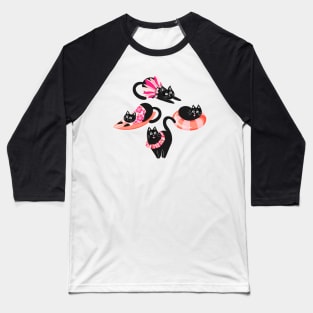 Purrfect Pink Purradise Baseball T-Shirt